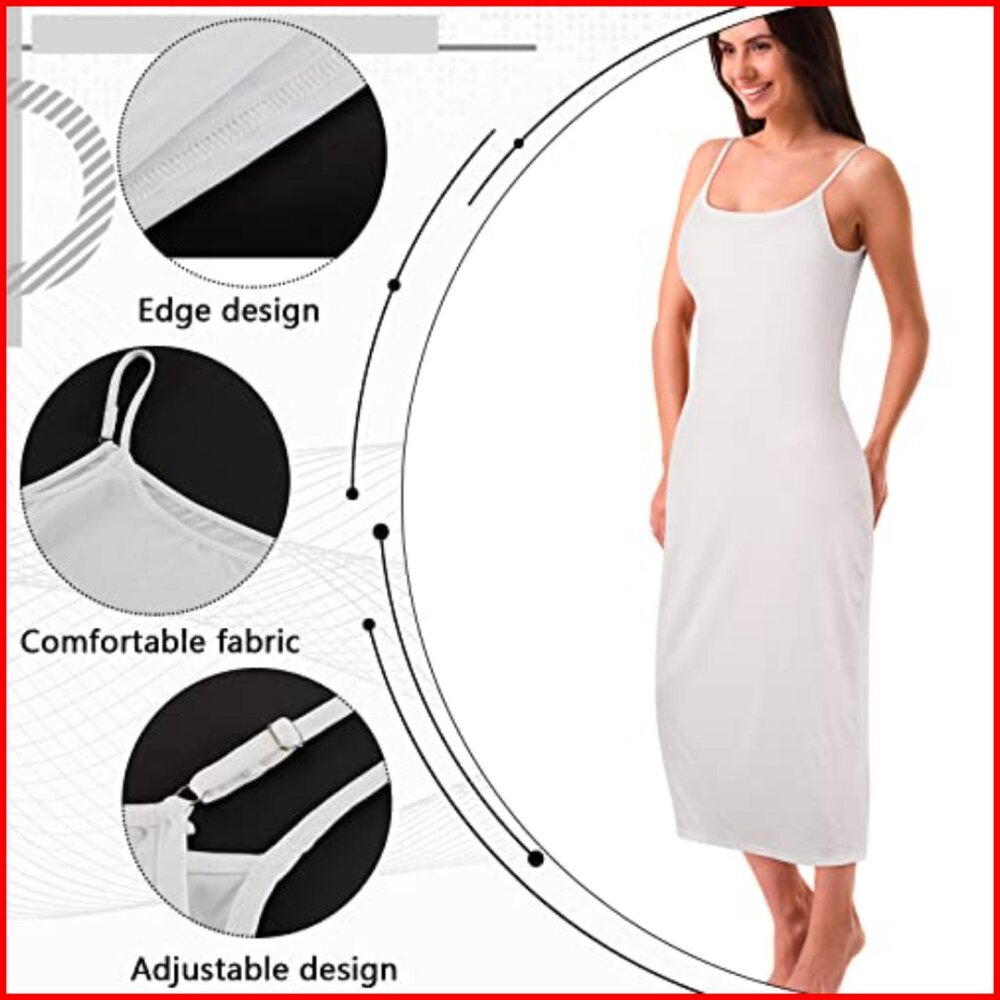 Adjustable Spaghetti Strap Full Slip For Under Dr… - image 3